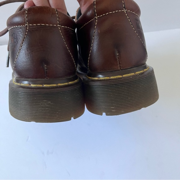 Vintage Dr Martens Chunky Shoes Women’s Size 8 Oxfords Brown 90s Grunge Y2K - Picture 5 of 10